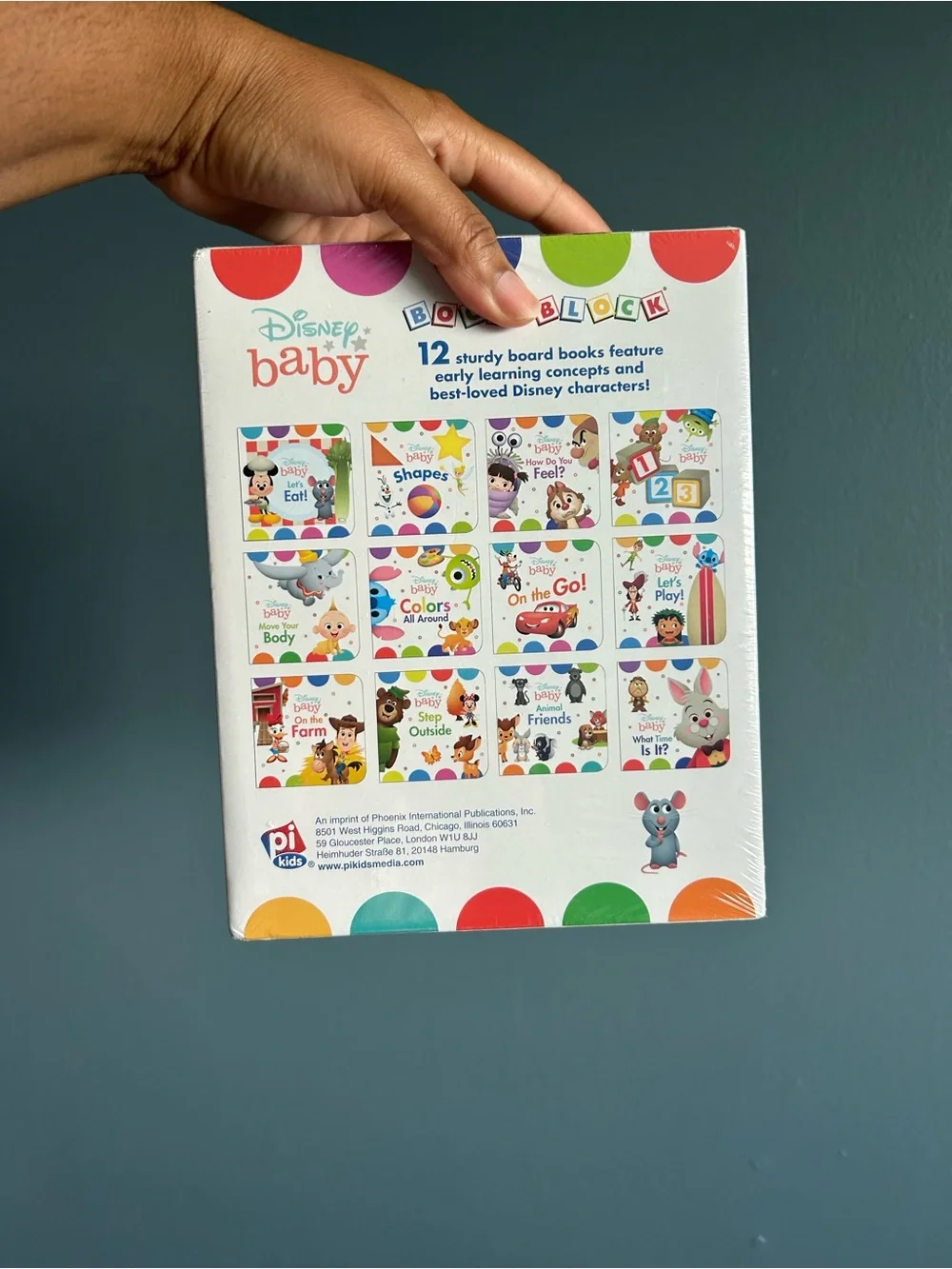Disney Baby 12-Book Board Set – Multicolor Characters